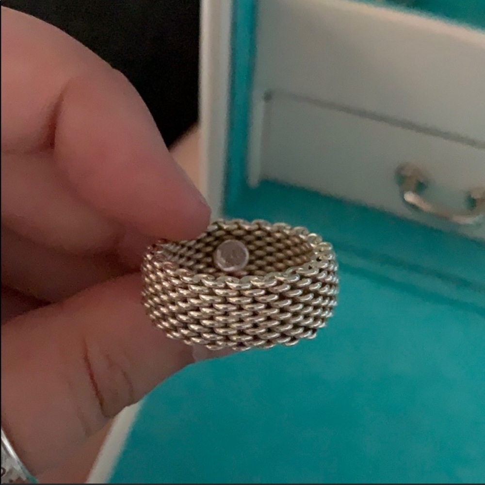 tiffany & co somerset mesh ring